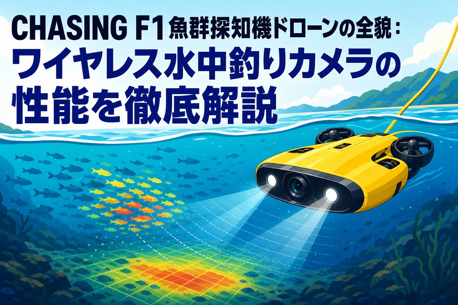 CHASING F1魚群探知機ドローンの全貌：ワイヤレス水中釣りカメラの性能を徹底解説