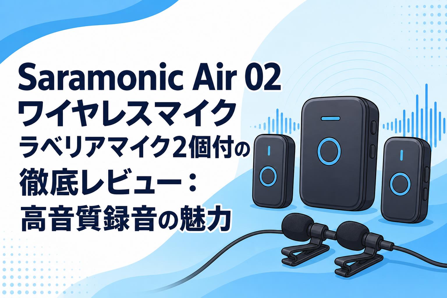 Saramonic Air 02 ワイヤレスマイク ラベリアマイク2個付の徹底レビュー：高音質録音の魅力