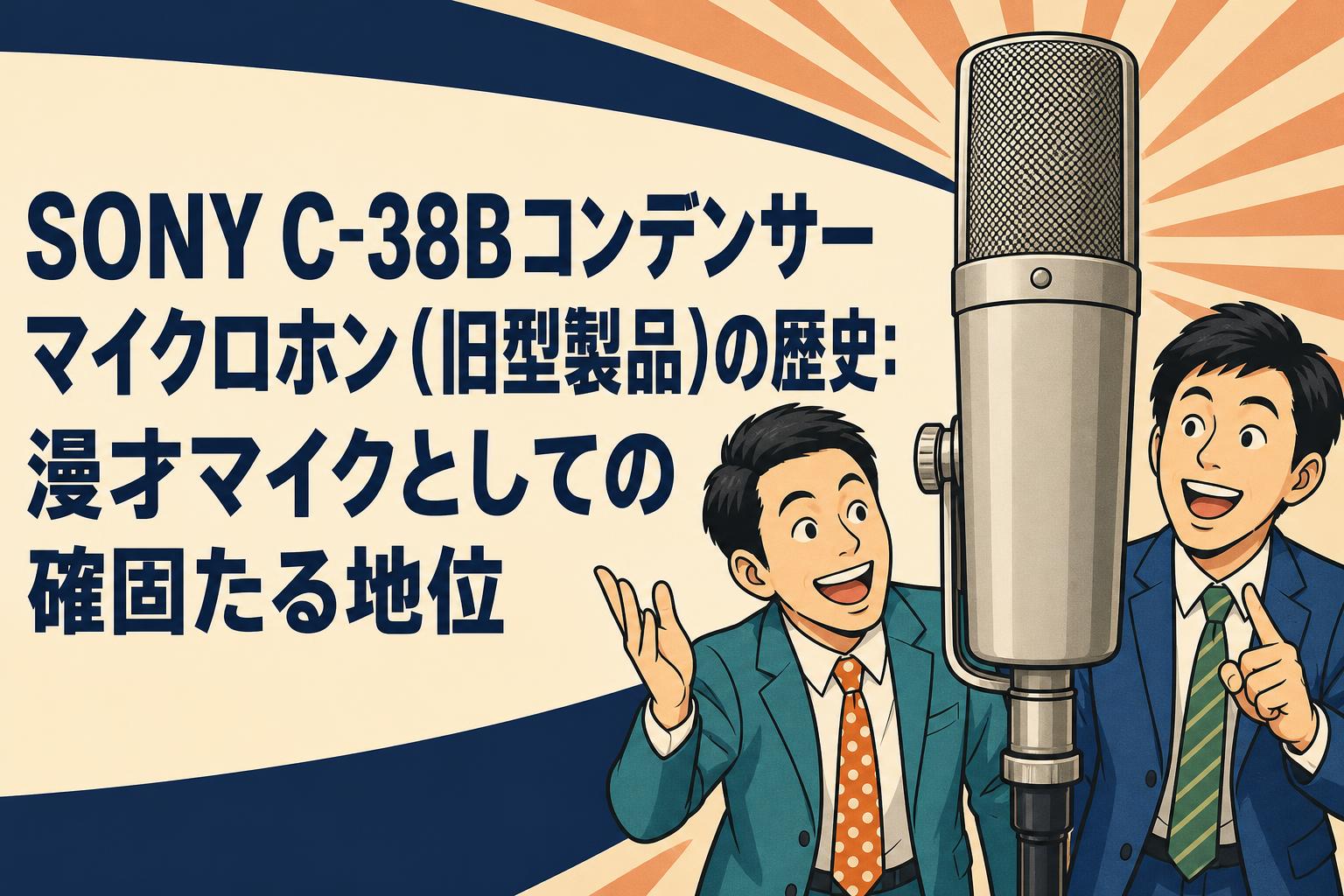 SONY C-38Bコンデンサーマイクロホン（旧型製品）の歴史：漫才マイクとしての確固たる地位