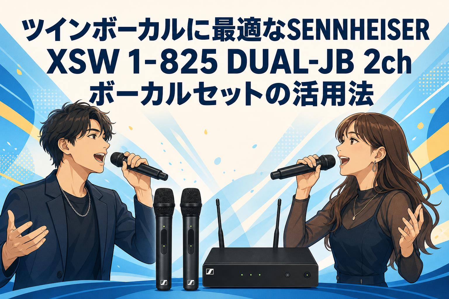 ツインボーカルに最適なSENNHEISER XSW 1-825 DUAL-JB 2ch ボーカルセットの活用法