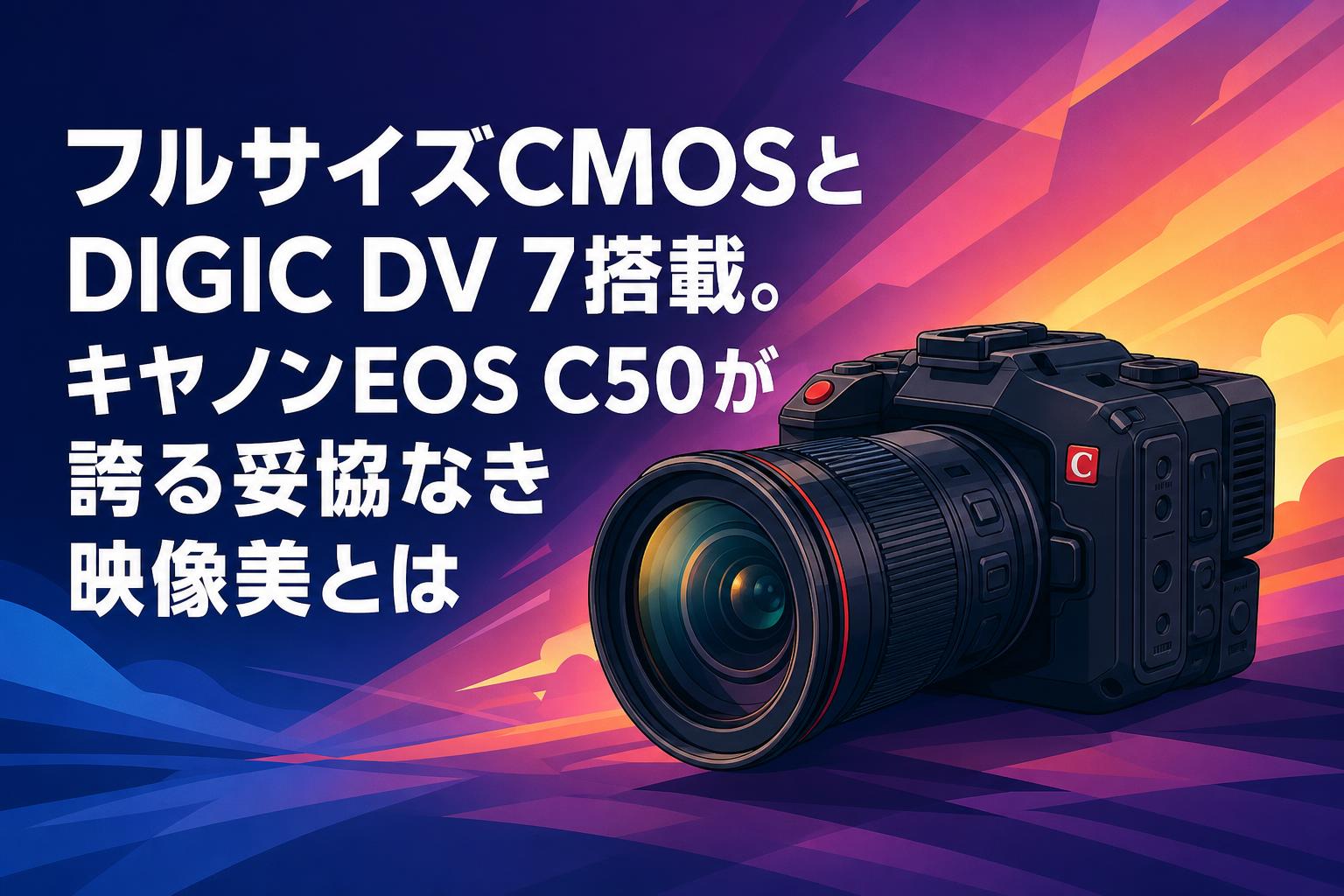 フルサイズCMOSとDIGIC DV 7搭載。キヤノンEOS C50が誇る妥協なき映像美とは