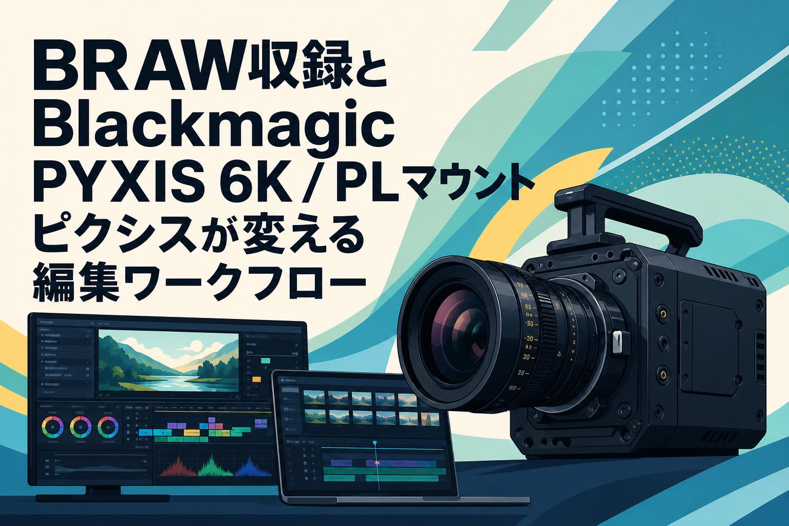BRAW収録とBlackmagic PYXIS 6K / PLマウント ピクシスが変える編集ワークフロー
