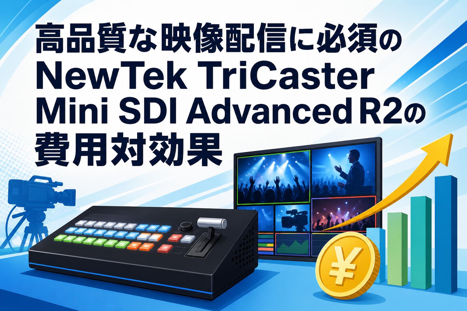 高品質な映像配信に必須のNewTek TriCaster Mini SDI Advanced R2の費用対効果
