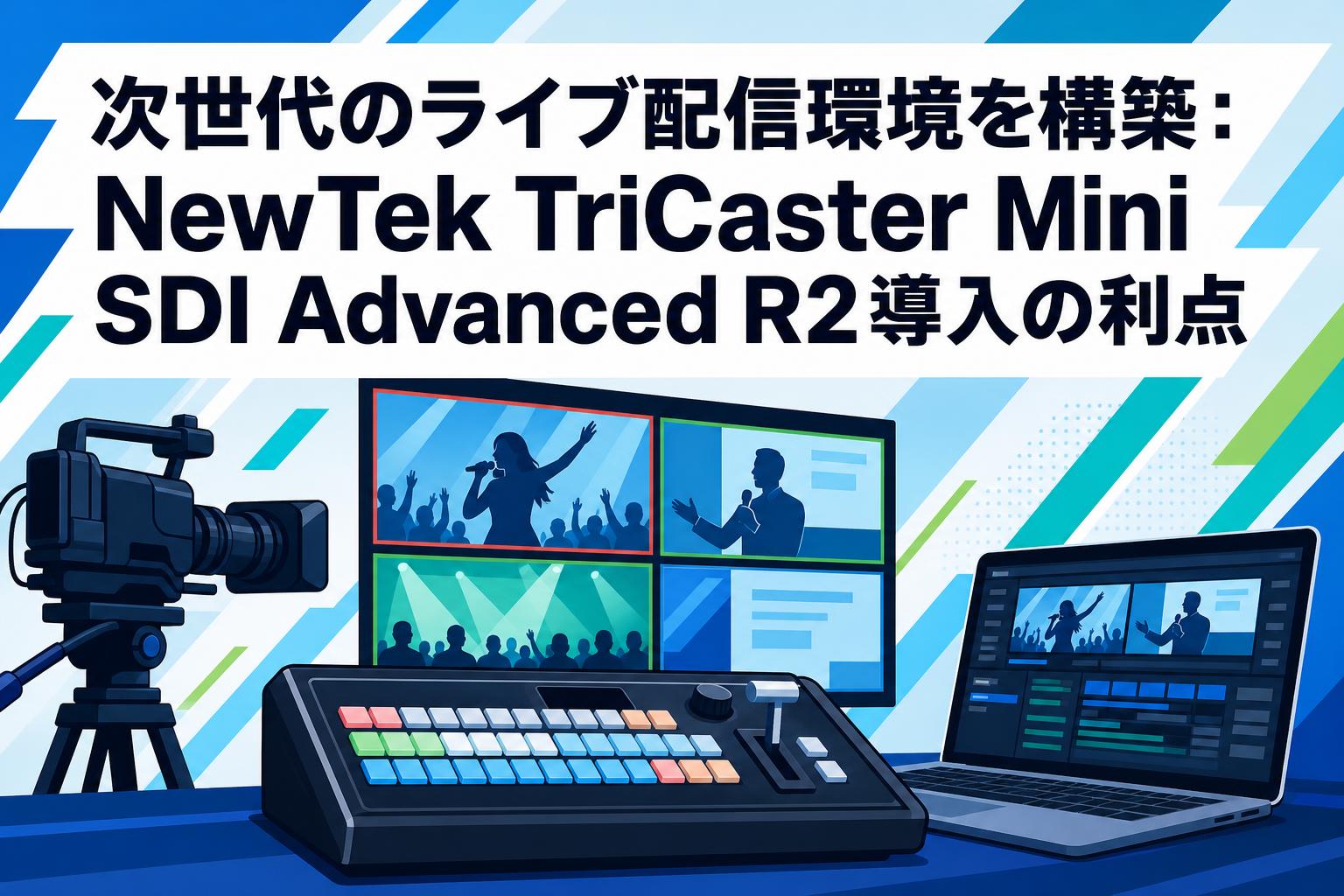 次世代のライブ配信環境を構築：NewTek TriCaster Mini SDI Advanced R2導入の利点