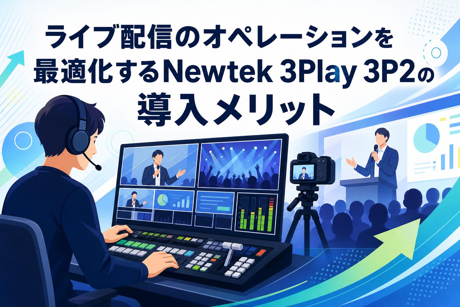 ライブ配信のオペレーションを最適化するNewtek 3Play 3P2の導入メリット
