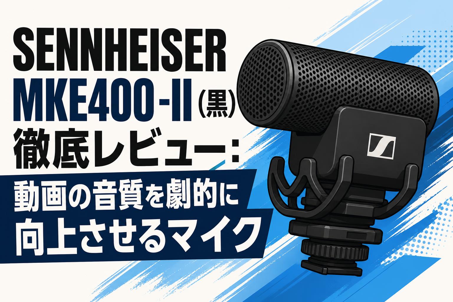 SENNHEISER MKE400 -II (黒) 徹底レビュー：動画の音質を劇的に向上させるマイク