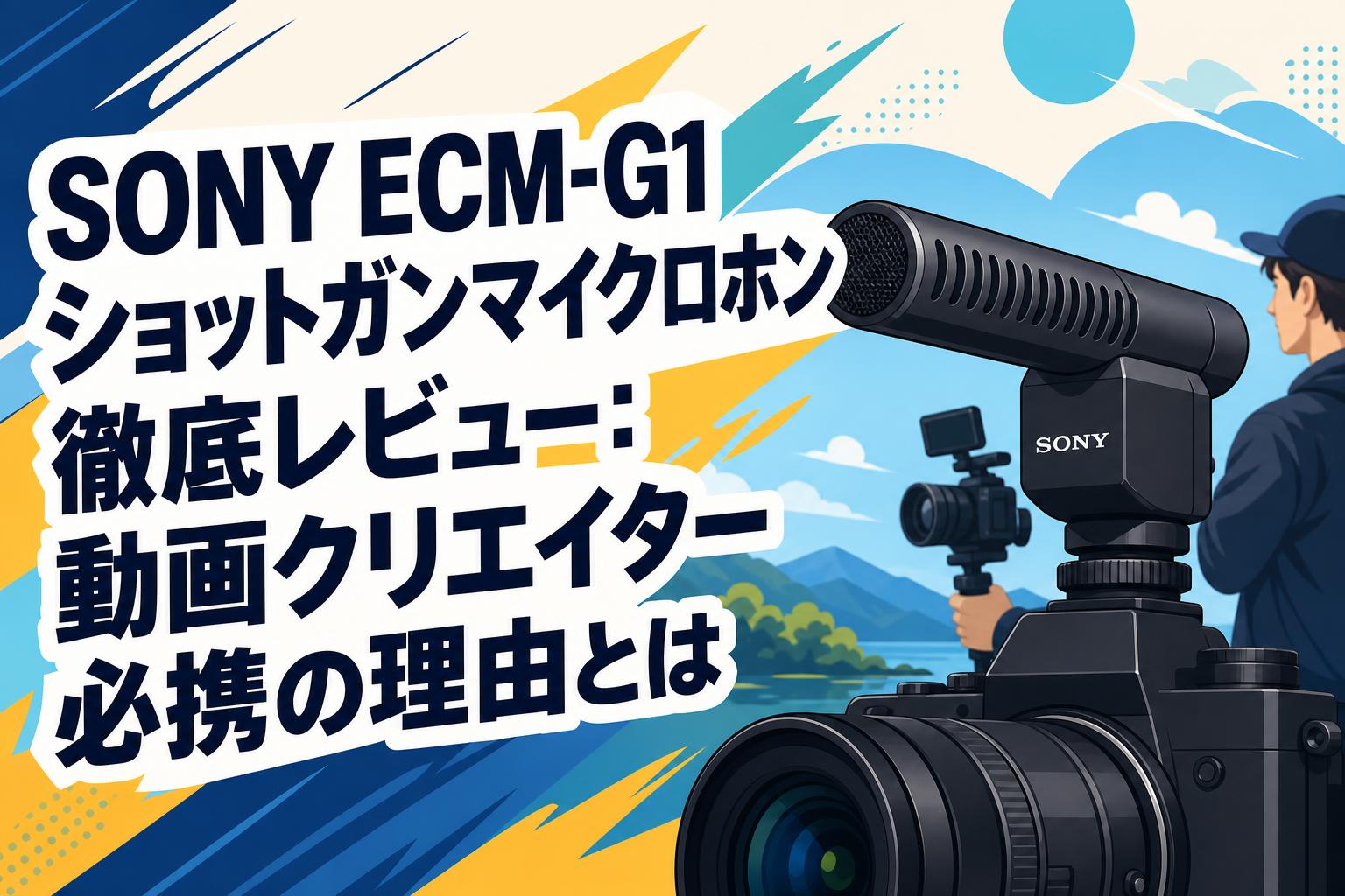 SONY ECM-G1 ショットガンマイクロホン徹底レビュー：動画クリエイター必携の理由とは