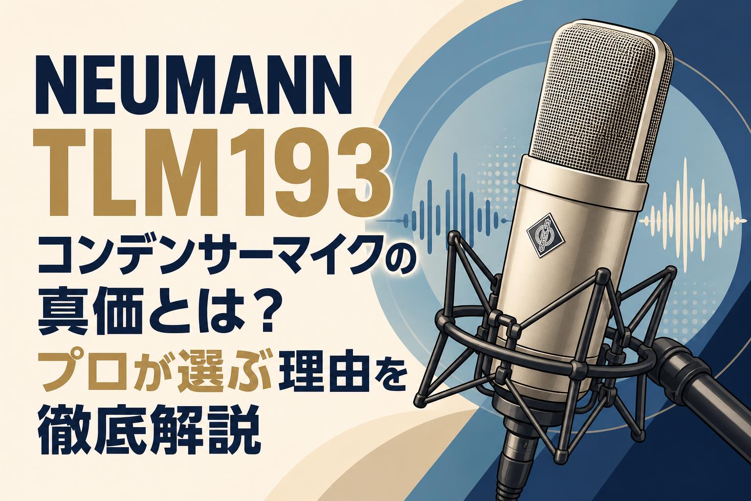 NEUMANN TLM193 コンデンサーマイクの真価とは？プロが選ぶ理由を徹底解説