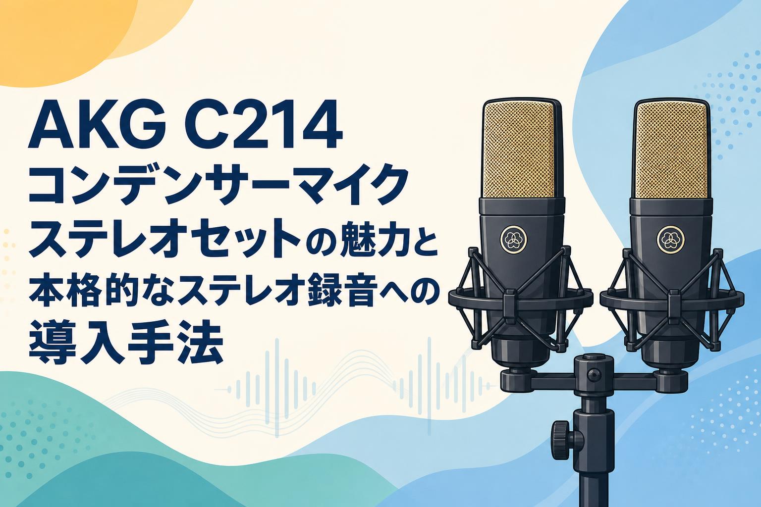 AKG C214 コンデンサーマイク ステレオセットの魅力と本格的なステレオ録音への導入手法