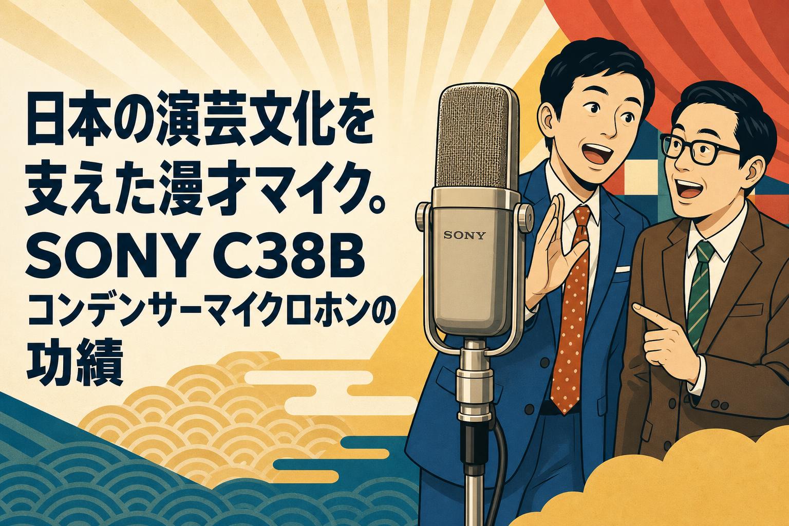 日本の演芸文化を支えた漫才マイク。SONY C38Bコンデンサーマイクロホンの功績