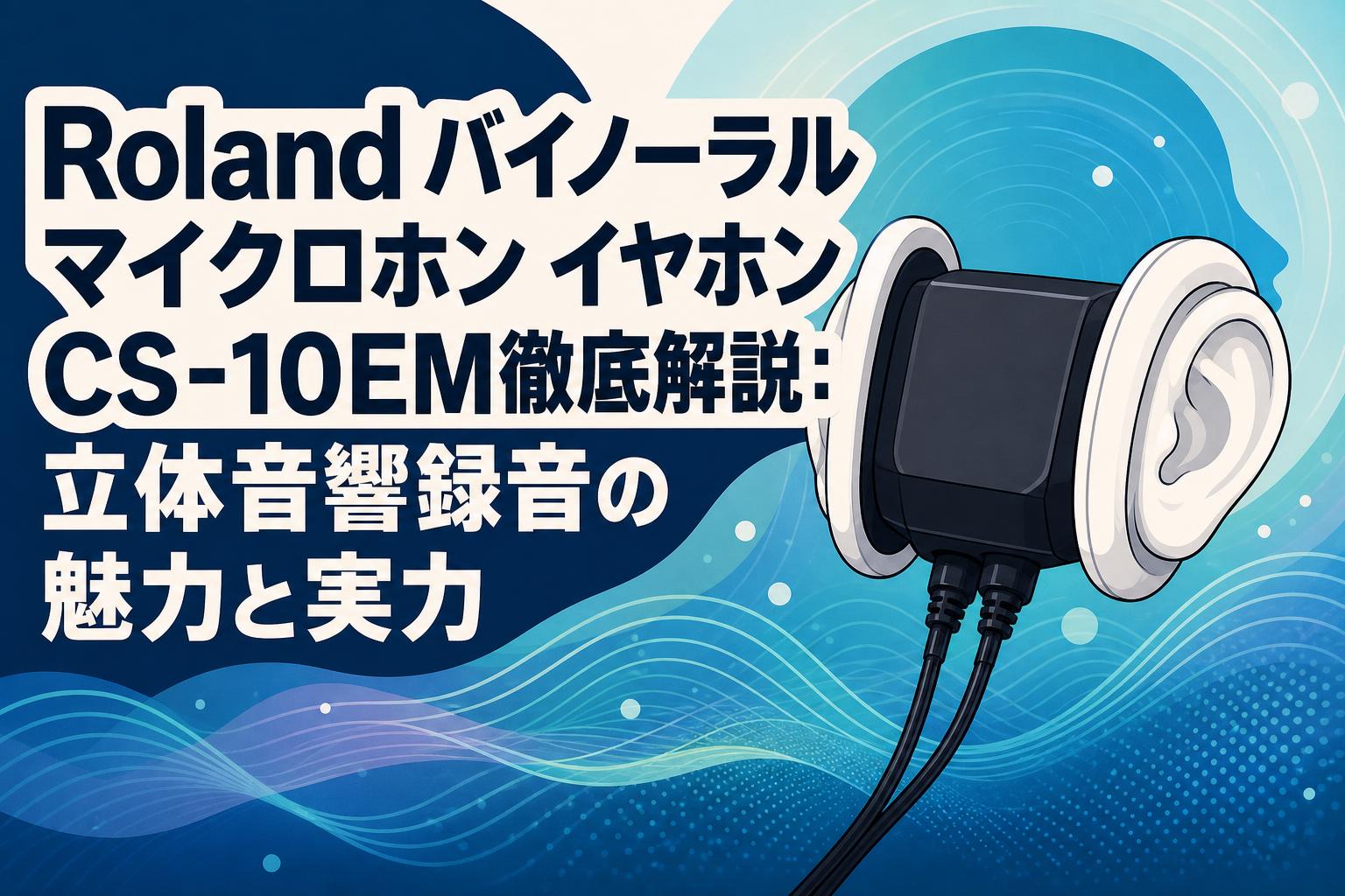 Roland バイノーラル マイクロホン イヤホン CS-10EM徹底解説：立体音響録音の魅力と実力