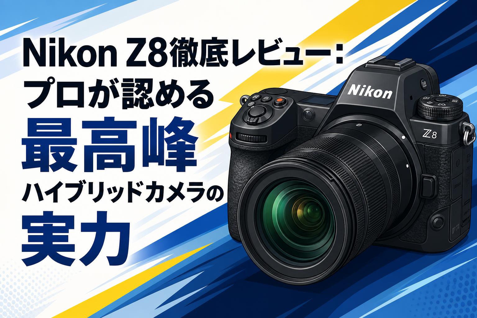 Nikon Z8徹底レビュー：プロが認める最高峰ハイブリッドカメラの実力