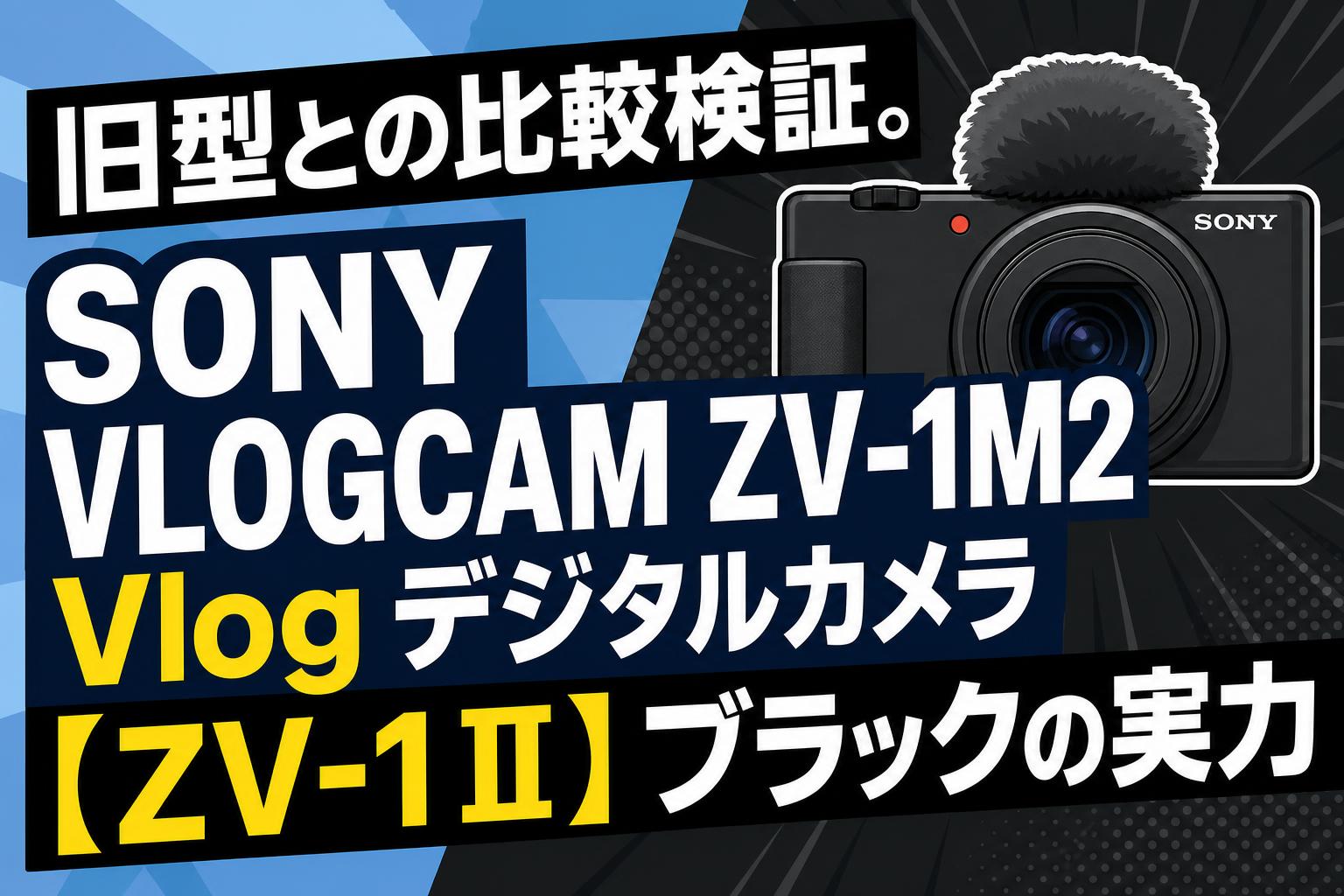 旧型との比較検証。SONY VLOGCAM ZV-1M2 Vlog デジタルカメラ【ZV-1 II】ブラックの実力