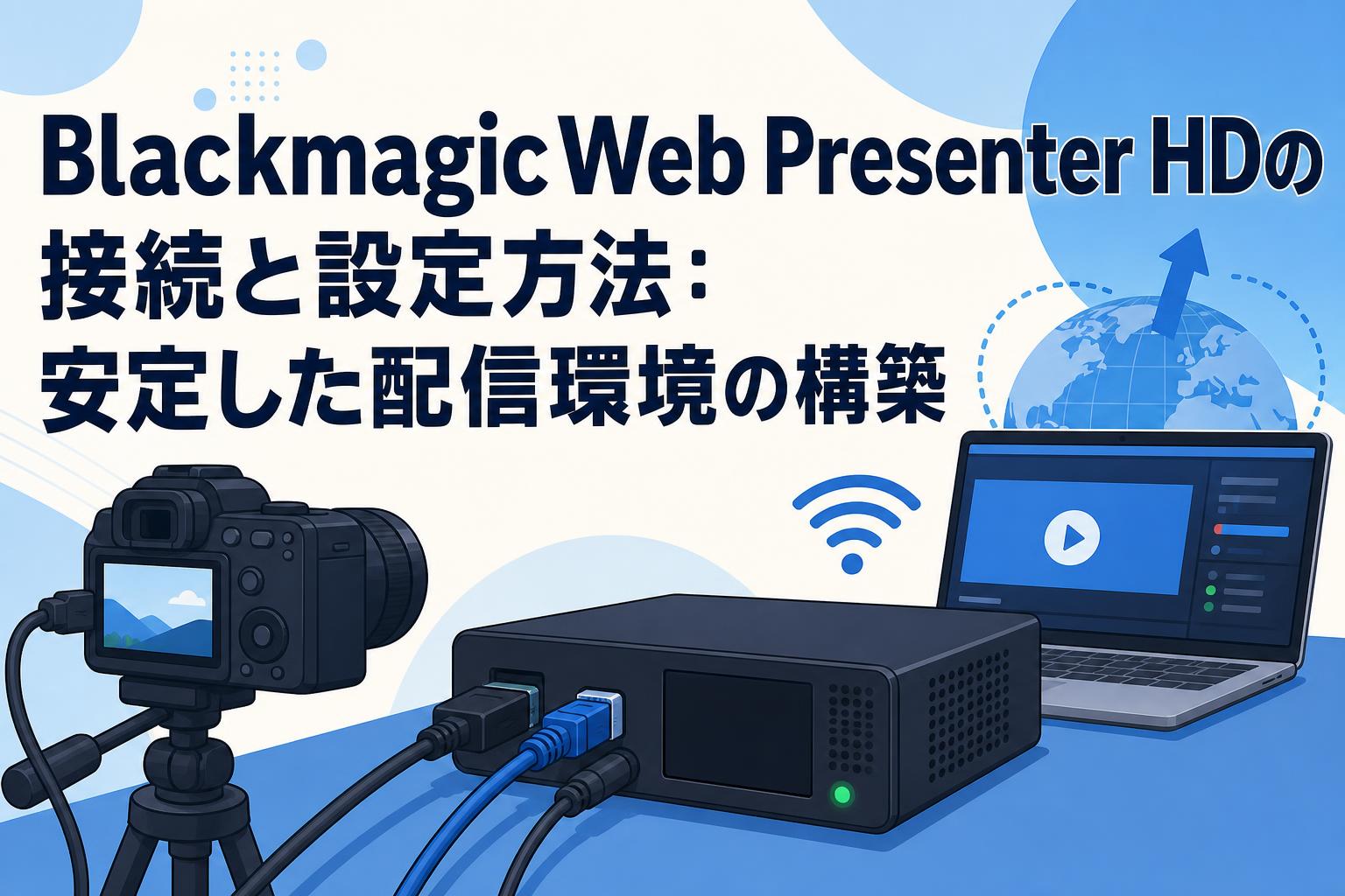 Blackmagic Web Presenter HDの接続と設定方法：安定した配信環境の構築