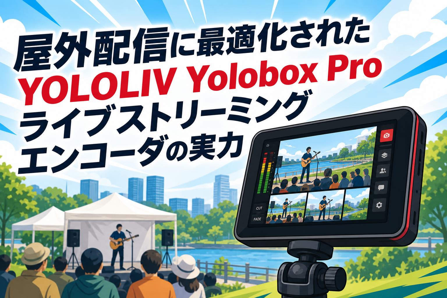 屋外配信に最適化されたYOLOLIV Yolobox Proライブストリーミングエンコーダの実力