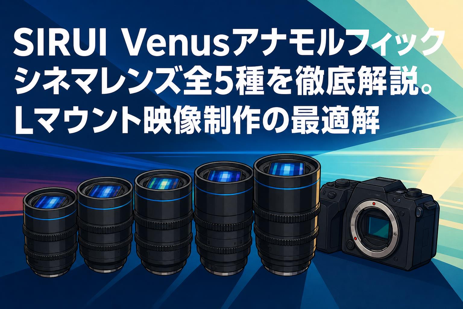 SIRUI Venusアナモルフィックシネマレンズ全5種を徹底解説。Lマウント映像制作の最適解