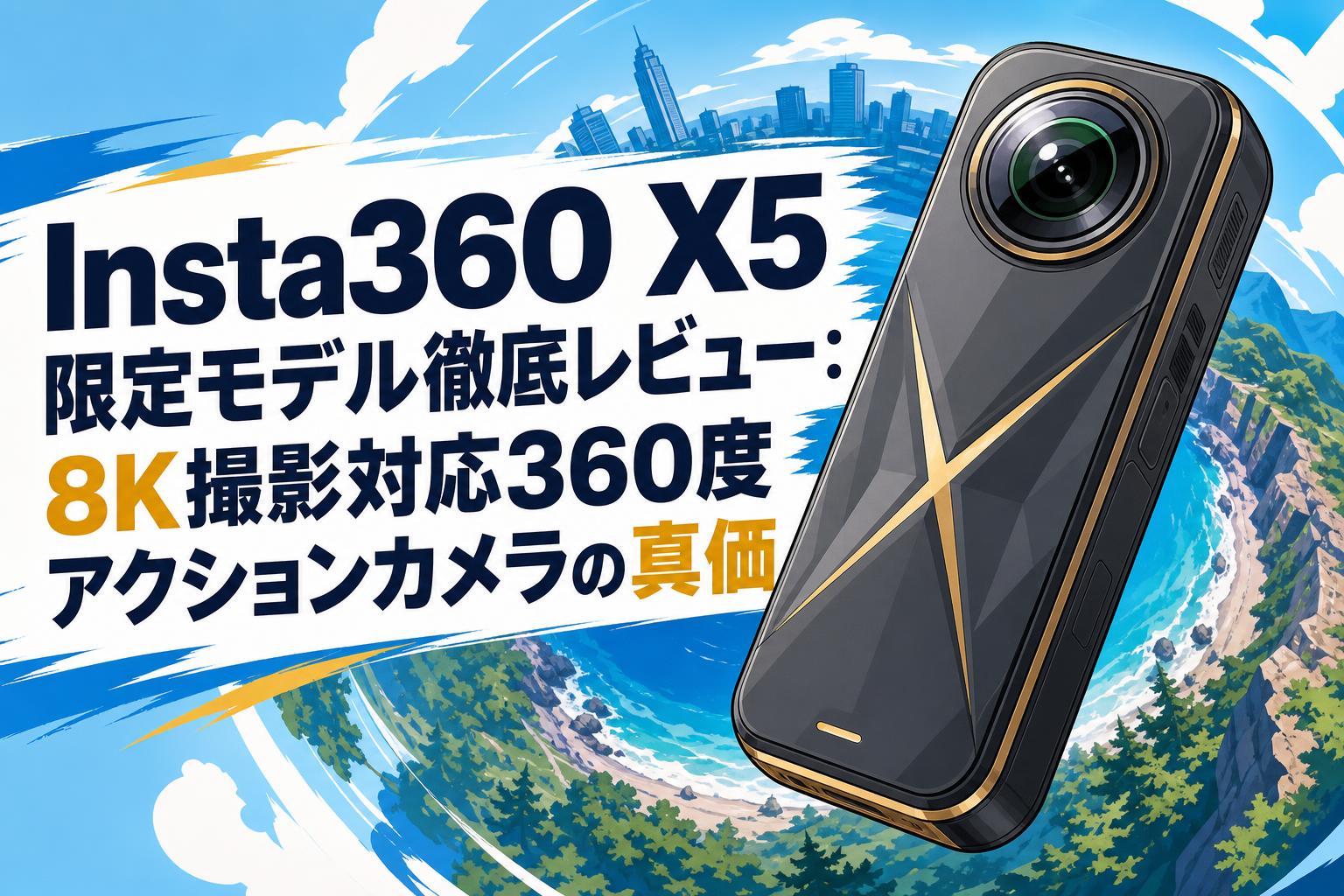 Insta360 X5 限定モデル徹底レビュー：8K撮影対応360度アクションカメラの真価