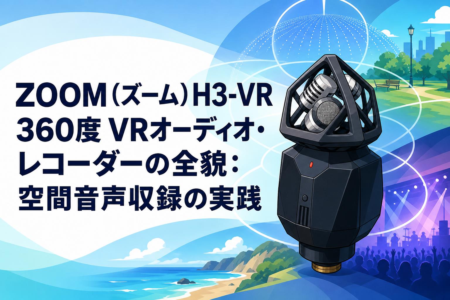 ZOOM（ズーム）H3-VR 360度 VRオーディオ・レコーダーの全貌：空間音声収録の実践