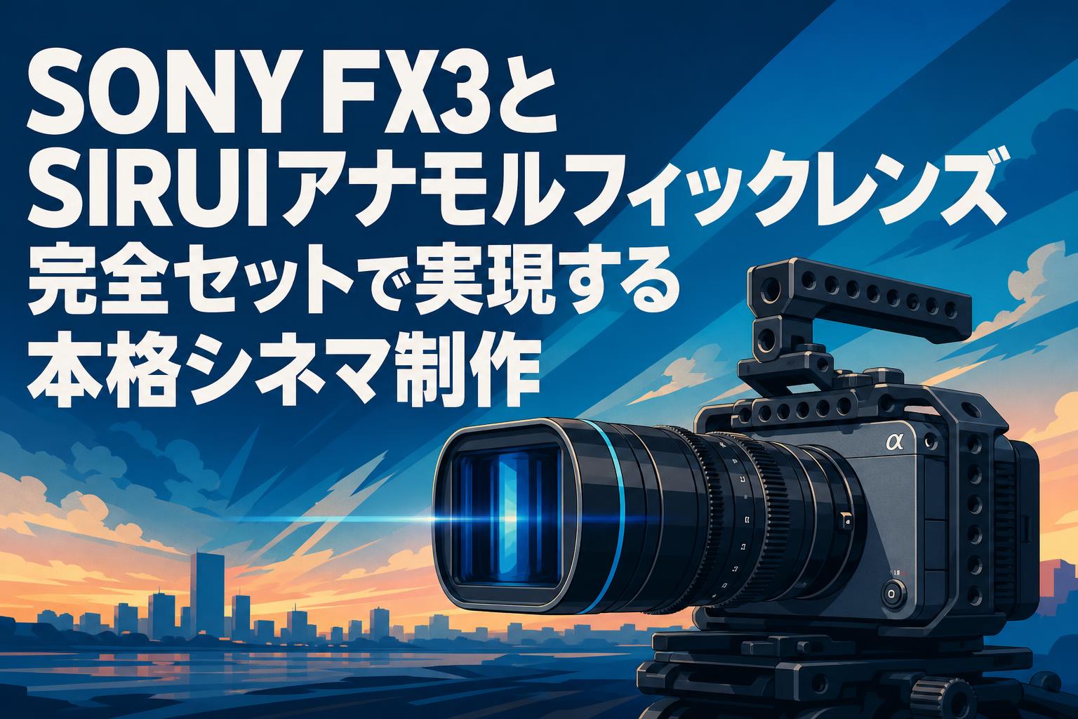 SONY FX3とSIRUIアナモルフィックレンズ完全セットで実現する本格シネマ制作