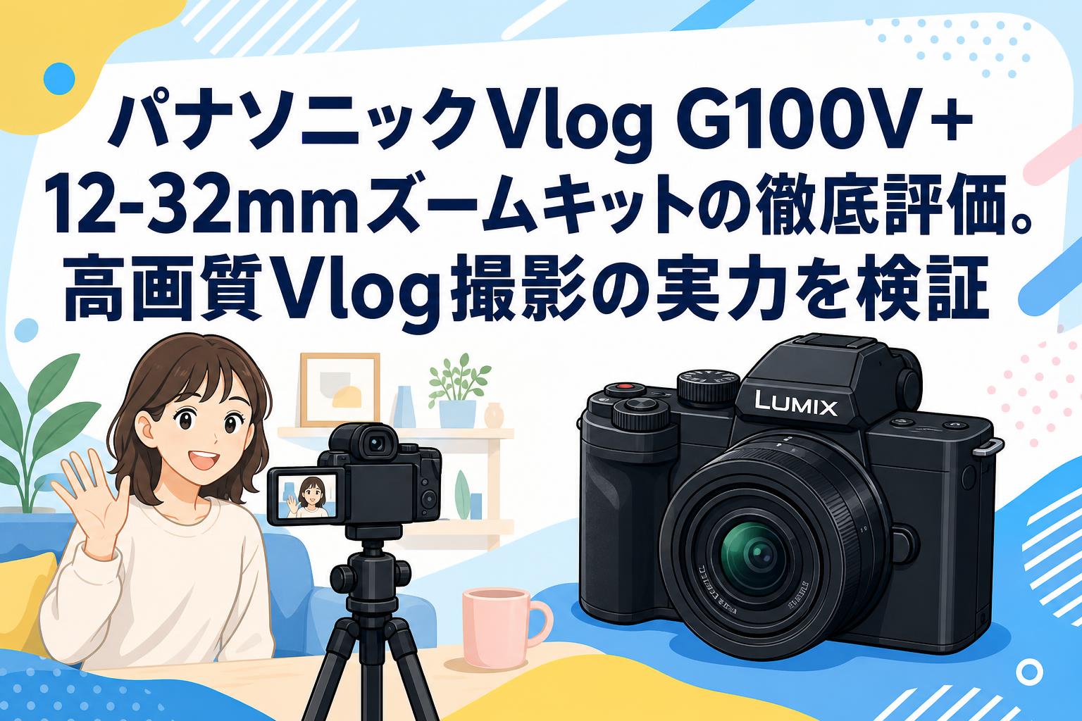 パナソニックVlog G100V＋12-32mmズームキットの徹底評価。高画質Vlog撮影の実力を検証