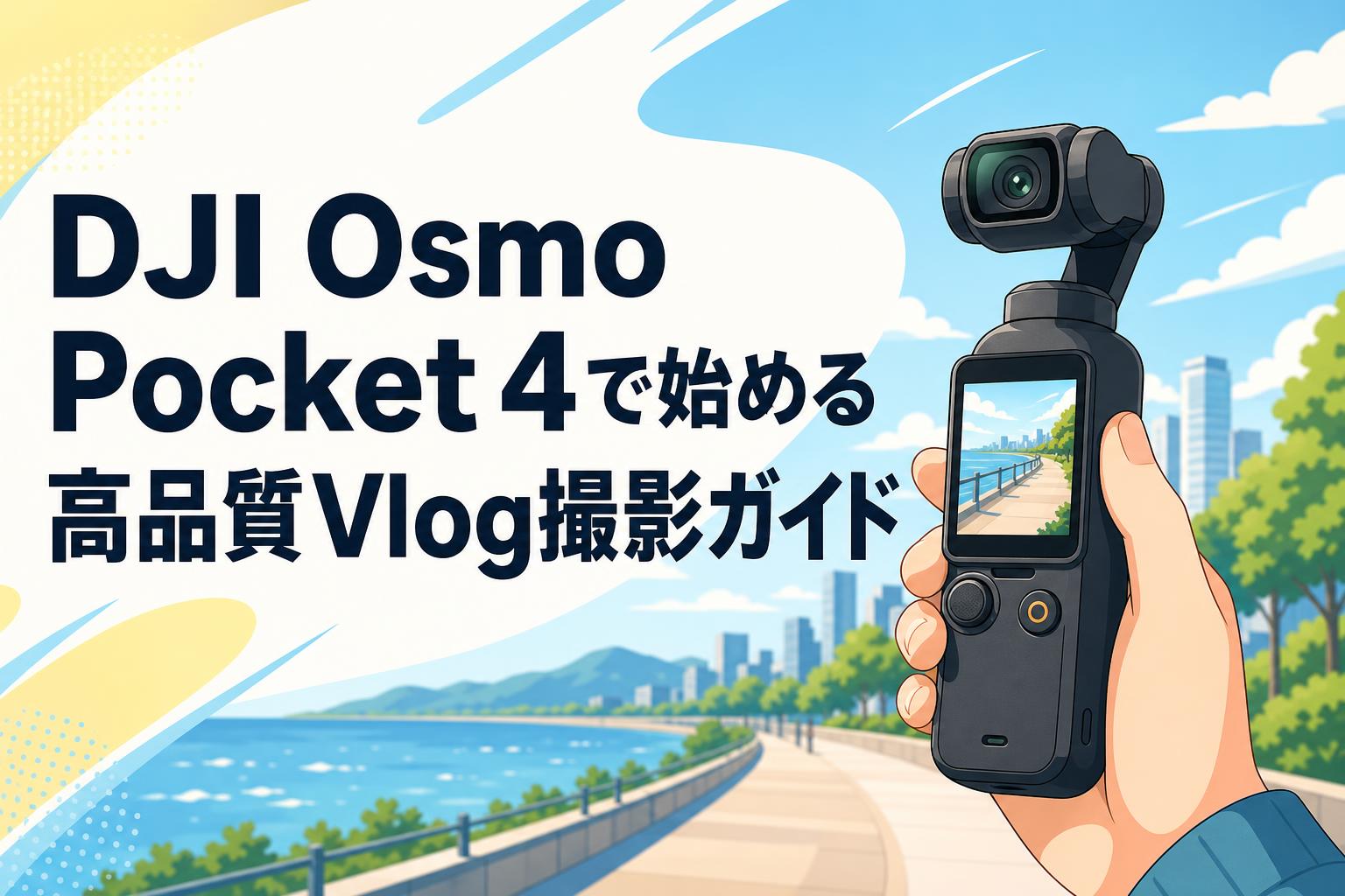 DJI Osmo Pocket 4で始める高品質Vlog撮影ガイド