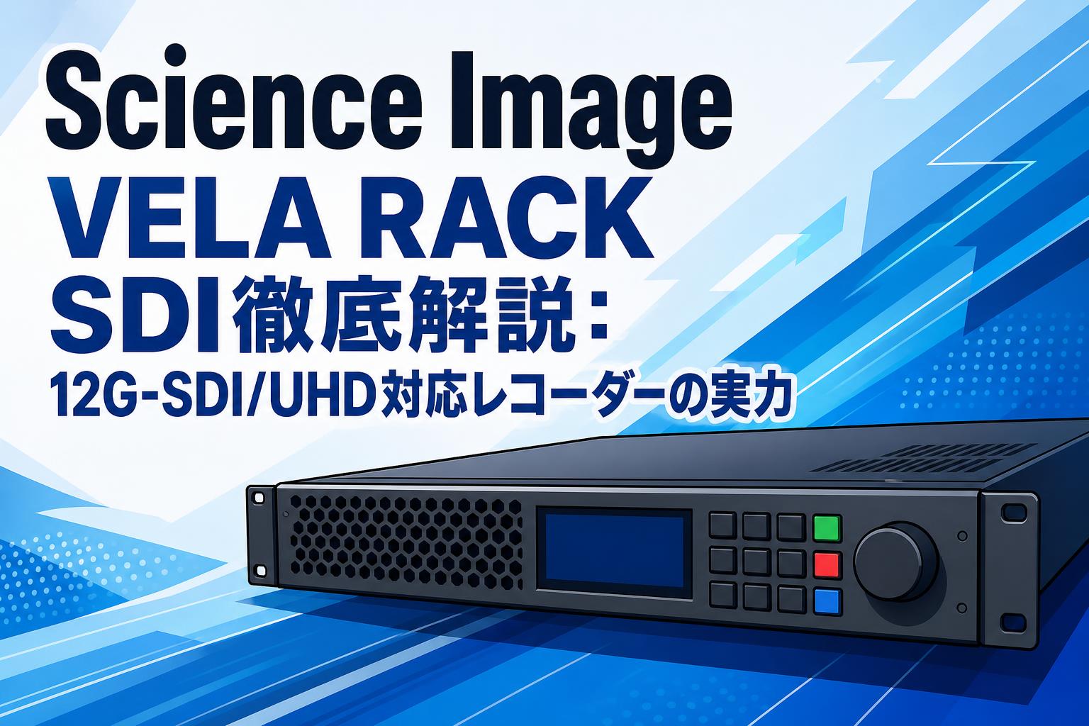Science Image VELA RACK SDI徹底解説：12G-SDI/UHD対応レコーダーの実力