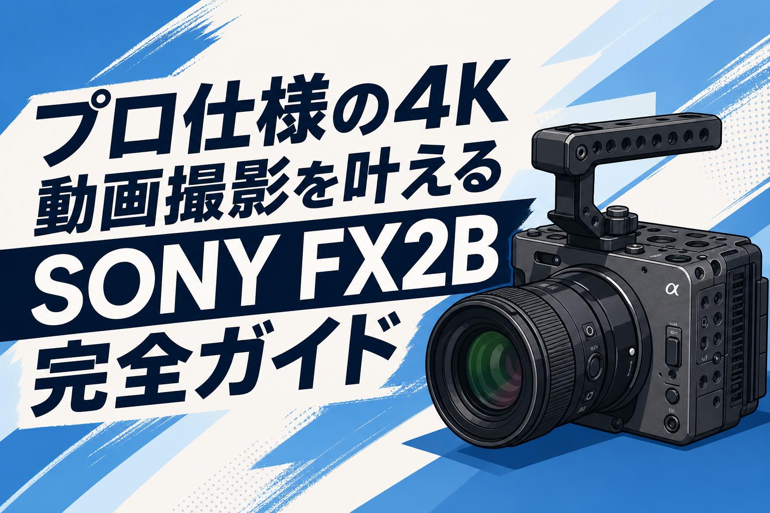 プロ仕様の4K動画撮影を叶えるSONY FX2B完全ガイド