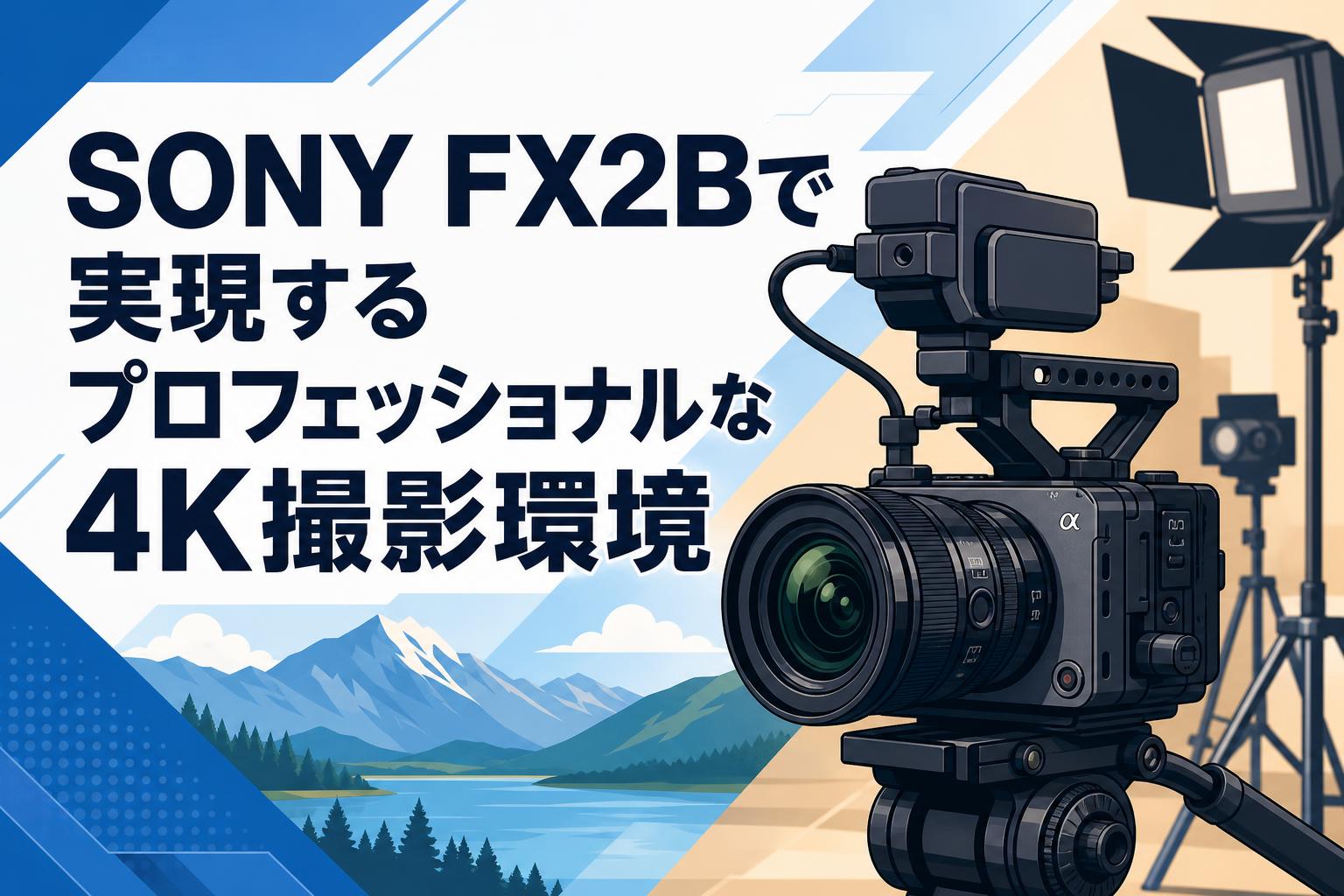 SONY FX2Bで実現するプロフェッショナルな4K撮影環境