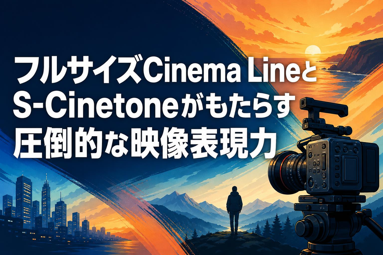 フルサイズCinema LineとS-Cinetoneがもたらす圧倒的な映像表現力