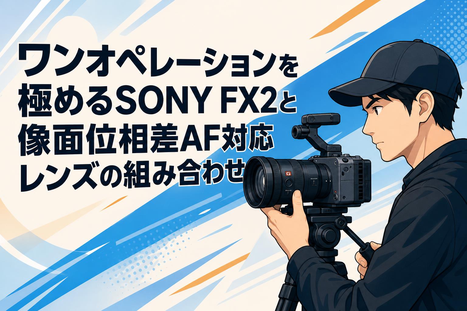 ワンオペレーションを極めるSONY FX2と像面位相差AF対応レンズの組み合わせ
