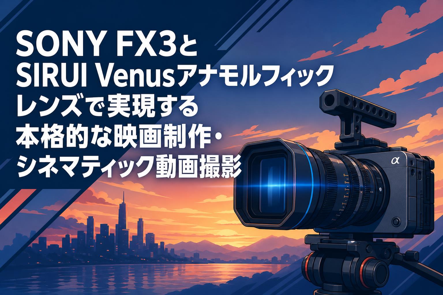 SONY FX3とSIRUI Venusアナモルフィックレンズで実現する本格的な映画制作・シネマティック動画撮影