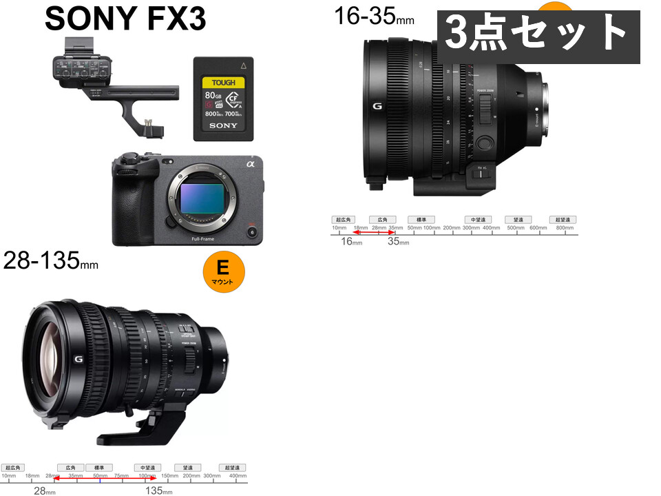 SONY FX3 / SONY FE C 16-35mm T3.1 G / SONY FE PZ 28-135mm F4 G OSS