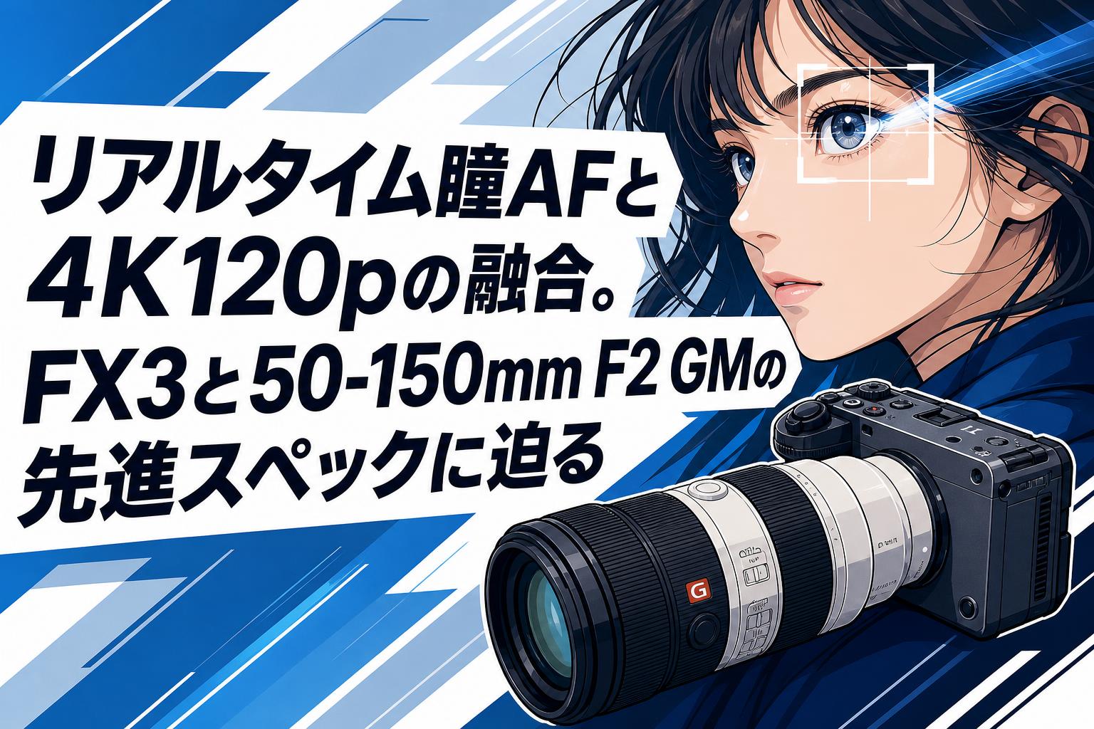 リアルタイム瞳AFと4K120pの融合。FX3と50-150mm F2 GMの先進スペックに迫る