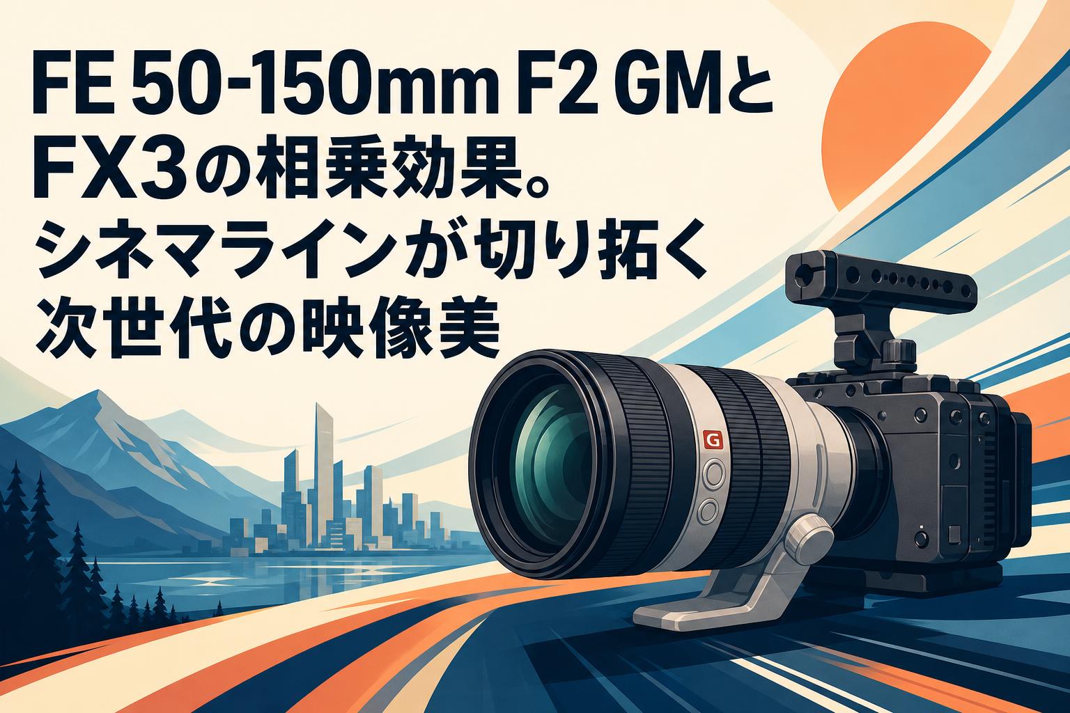 FE 50-150mm F2 GMとFX3の相乗効果。シネマラインが切り拓く次世代の映像美