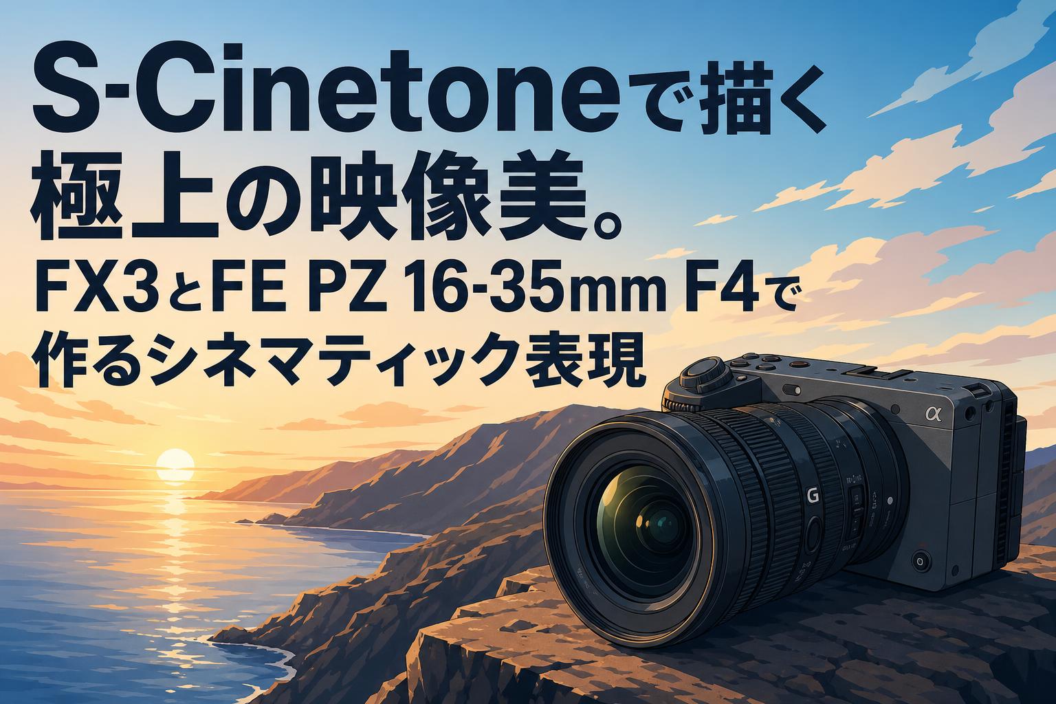 S-Cinetoneで描く極上の映像美。FX3とFE PZ 16-35mm F4で作るシネマティック表現