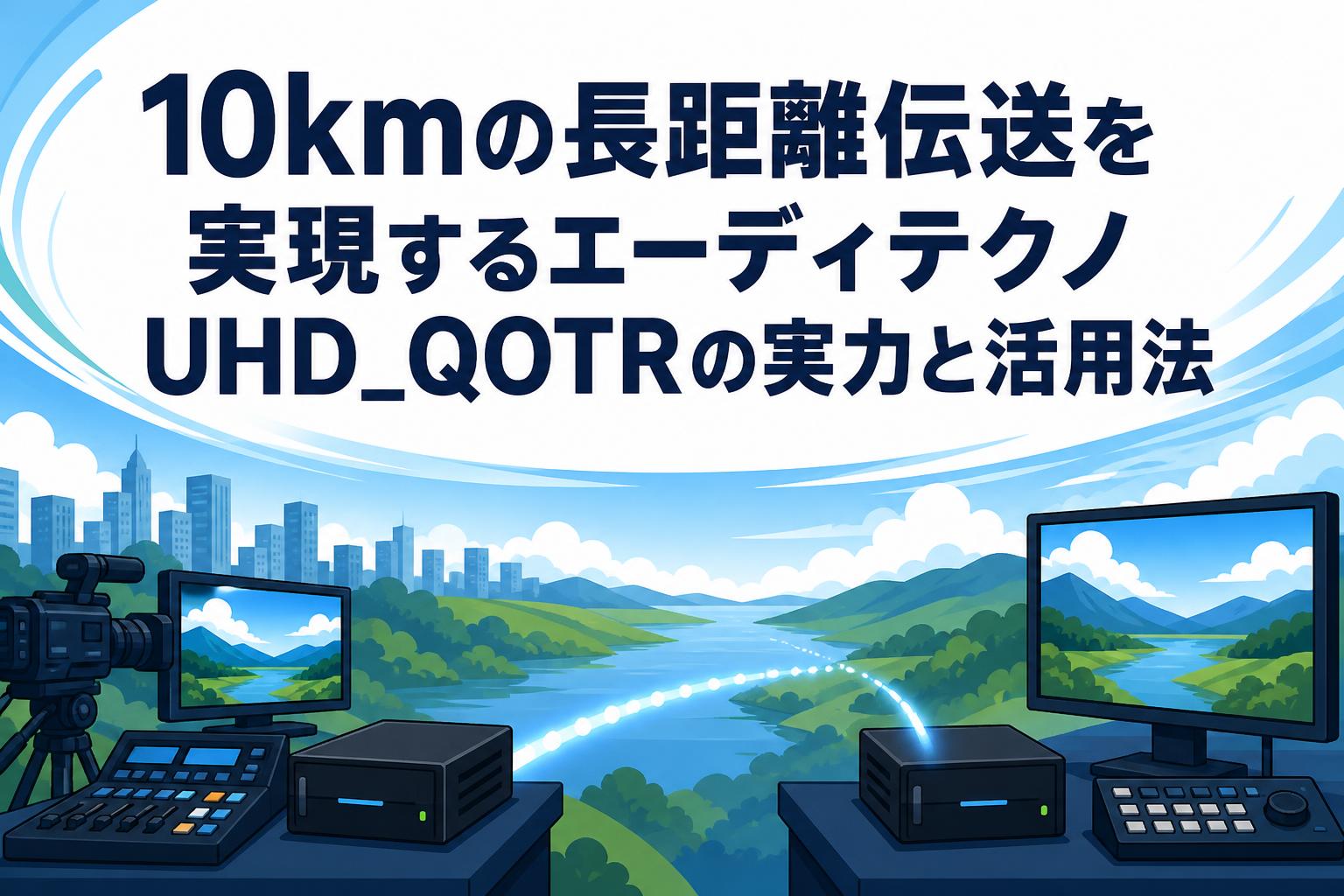 10kmの長距離伝送を実現するエーディテクノUHD_QOTRの実力と活用法