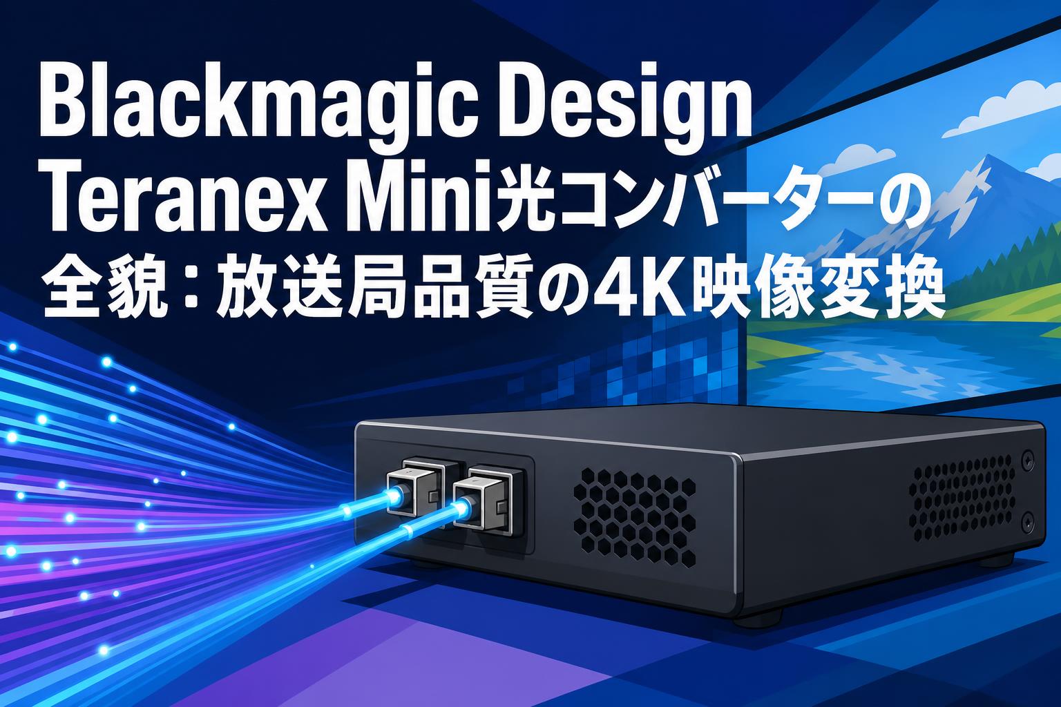Blackmagic Design Teranex Mini光コンバーターの全貌：放送局品質の4K映像変換