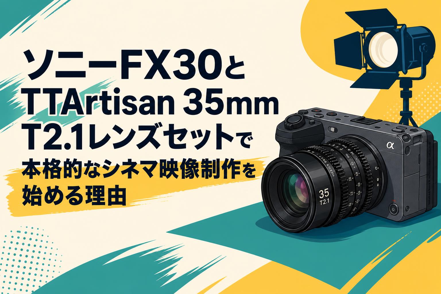 ソニーFX30とTTArtisan 35mm T2.1レンズセットで本格的なシネマ映像制作を始める理由