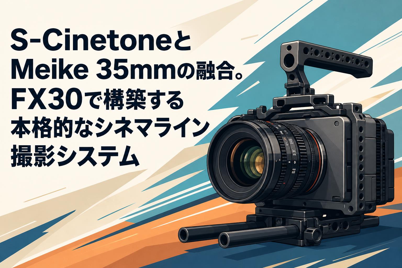 S-CinetoneとMeike 35mmの融合。FX30で構築する本格的なシネマライン撮影システム