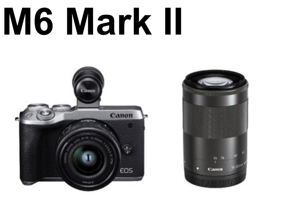 Canon EOS M6 Mark II・ダブルズームEVFキット（シルバー）