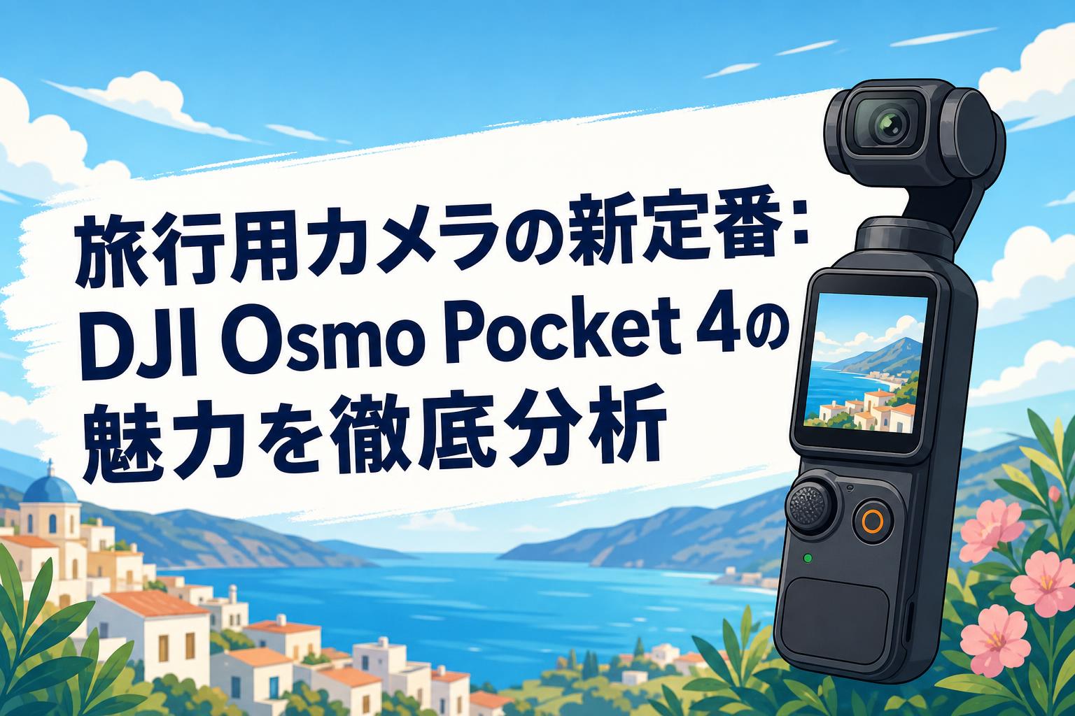 旅行用カメラの新定番：DJI Osmo Pocket 4の魅力を徹底分析