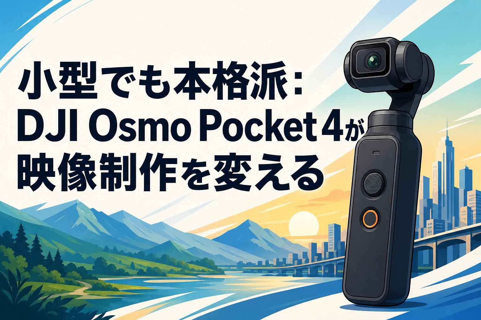小型でも本格派：DJI Osmo Pocket 4が映像制作を変える