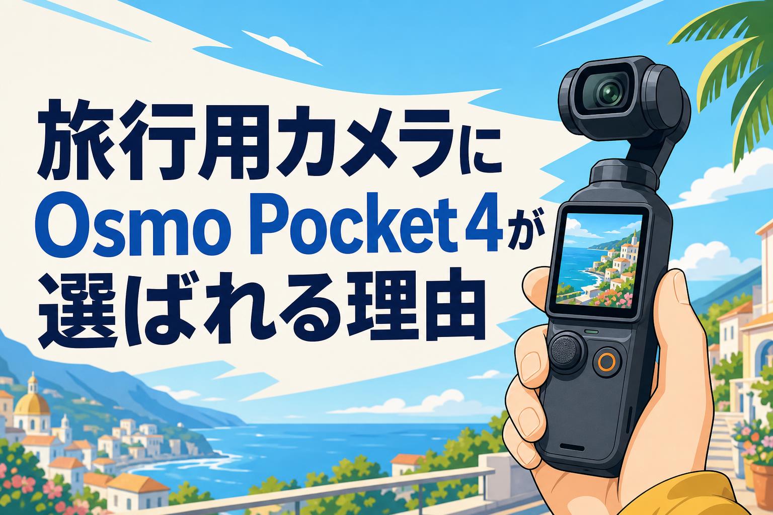 旅行用カメラにOsmo Pocket 4が選ばれる理由