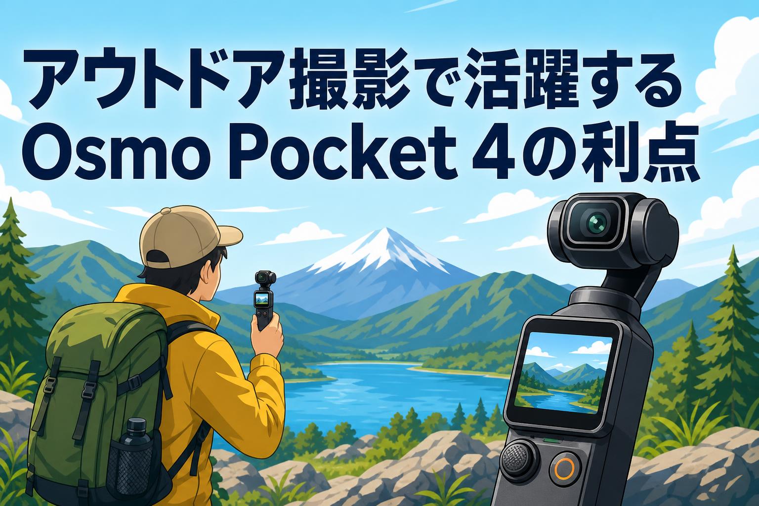 アウトドア撮影で活躍するOsmo Pocket 4の利点