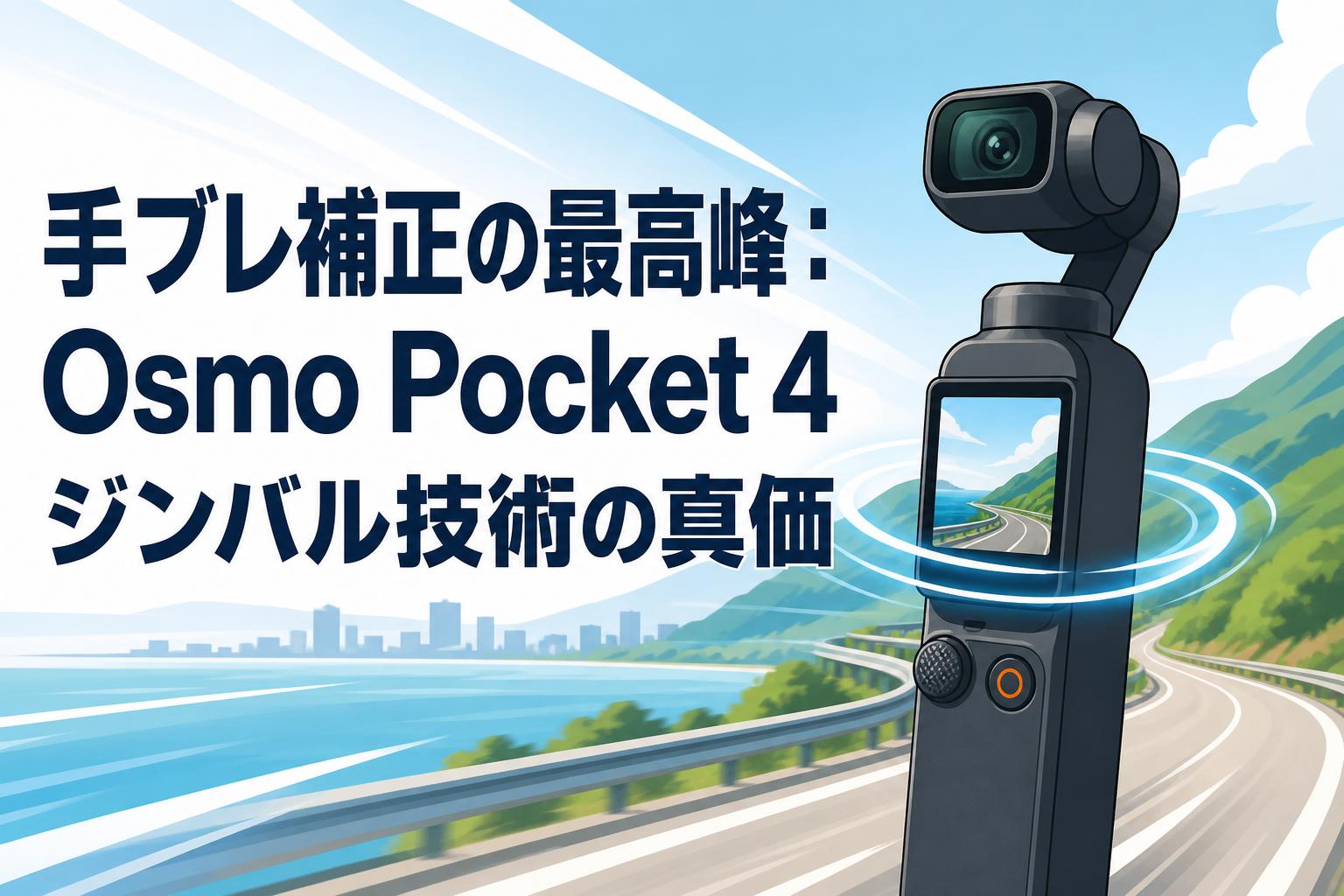 手ブレ補正の最高峰：Osmo Pocket 4ジンバル技術の真価