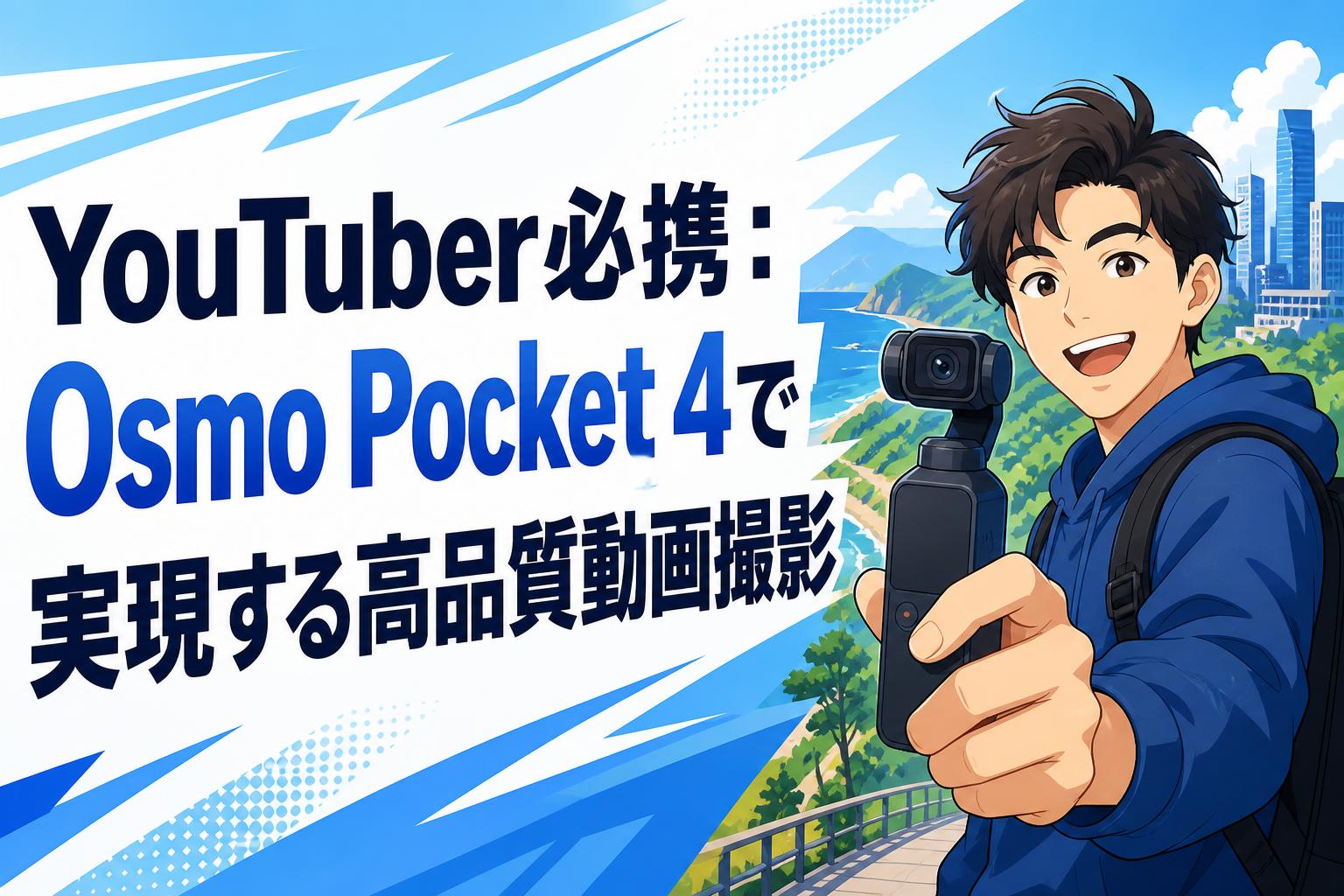 YouTuber必携：Osmo Pocket 4で実現する高品質動画撮影