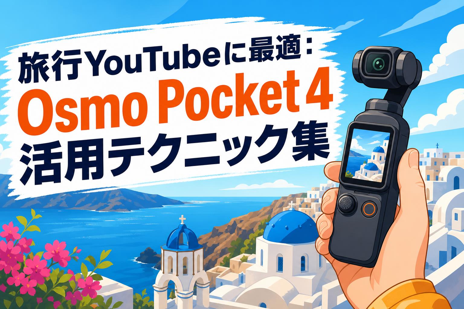 旅行YouTubeに最適：Osmo Pocket 4活用テクニック集