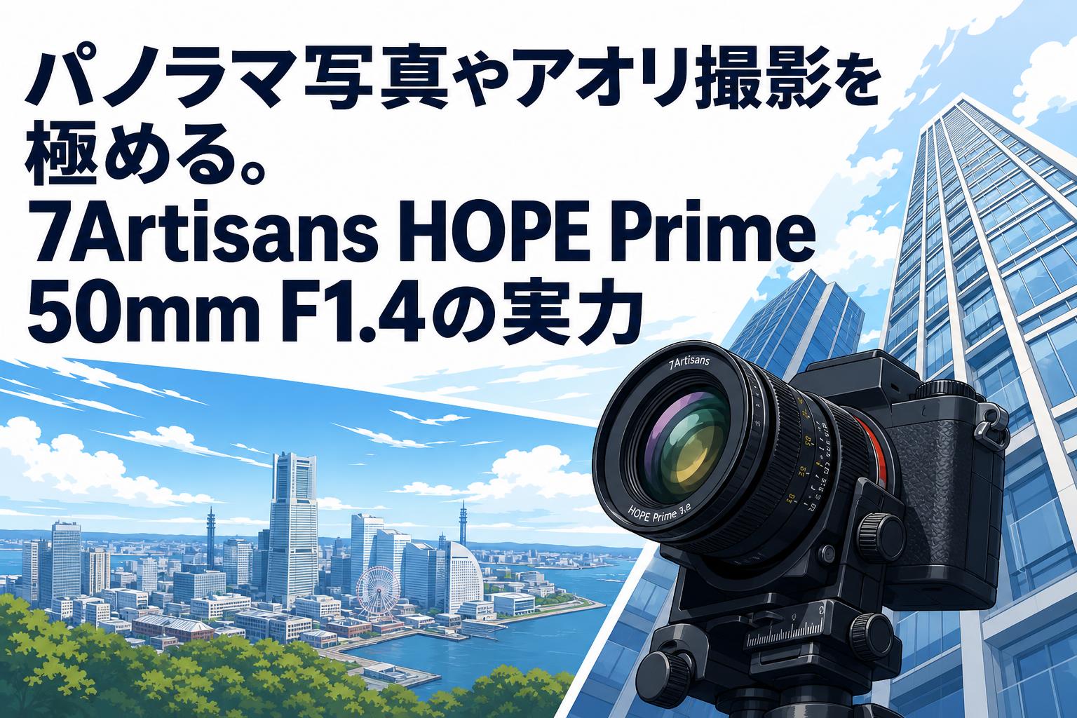 パノラマ写真やアオリ撮影を極める。7Artisans HOPE Prime 50mm F1.4の実力