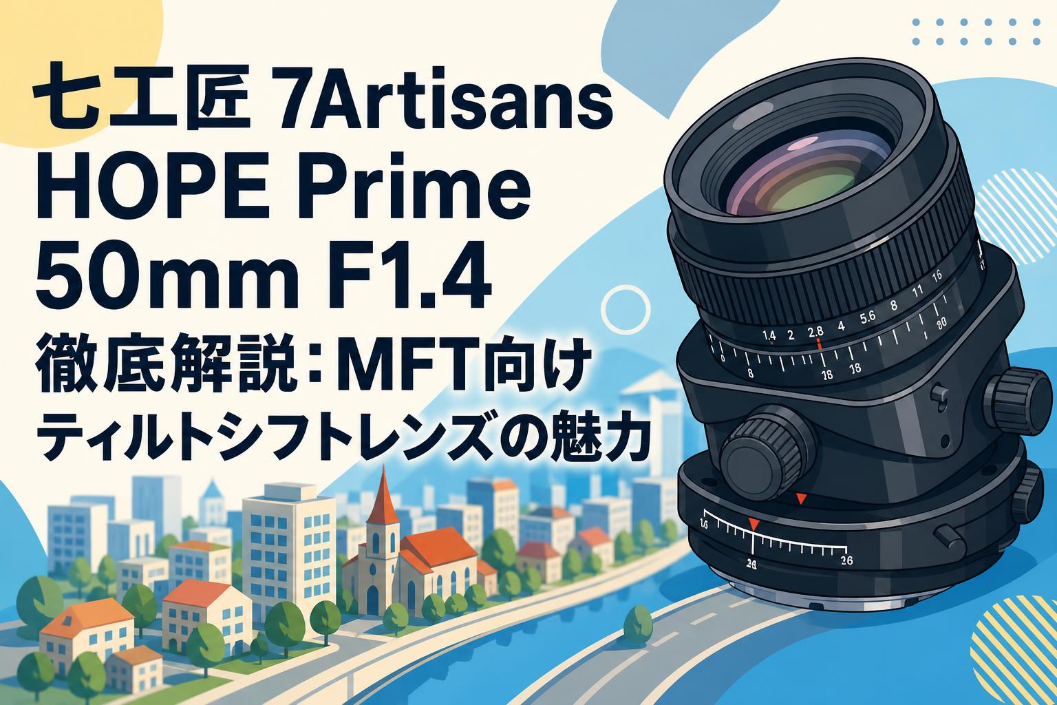 七工匠 7Artisans HOPE Prime 50mm F1.4 徹底解説：MFT向けティルトシフトレンズの魅力