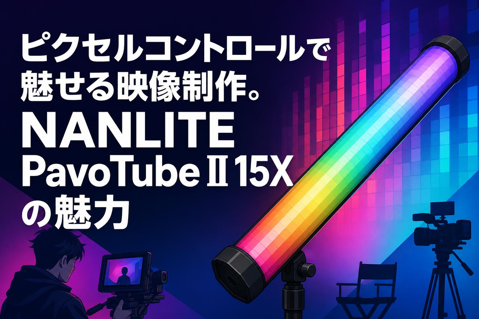 ピクセルコントロールで魅せる映像制作。NANLITE PavoTube II 15Xの魅力